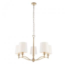 5 Light Ceiling Light Matt Antique Brass 