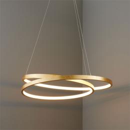 LED Pendant Ceiling Light Gold Leaf 