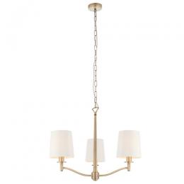3 Light Ceiling Light Matt Antique Brass 