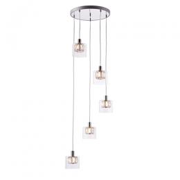 5 Light Ceiling Light Polished Chrome 