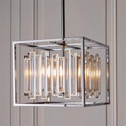 LED 4 Light Pendant Ceiling Light Polished Chrome 