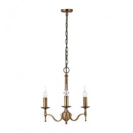 365-13687 Serena LED 3 Light Pendant Ceiling Light Antique Brass 