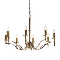 365-13689 Serena LED 8 Light Pendant Ceiling Light Antique Brass