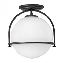 186-13788 Sonego Flush Ceiling Light Black 