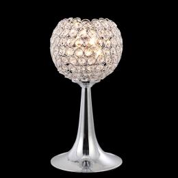 356-13815 Antonia 2 Light Crystal Table Lamp Polished Chrome 