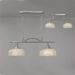2 Light Pendant Ceiling Light Polished Nickel 