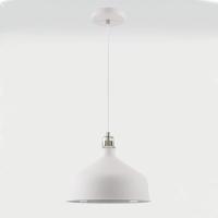 372-13862 Barbini Pendant Light Sand White and Satin Nickel