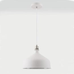 Pendant Light Sand White and Satin Nickel 
