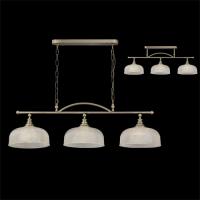372-13863 Silva 3 Light Pendant Ceiling Light Antique Brass-dublicate