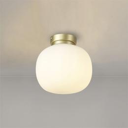 372-13881 Sardi Flush Ceiling or Wall Light Satin Gold 