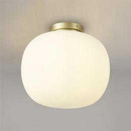 372-13884 Sardi Flush Ceiling or Wall Light Satin Gold 