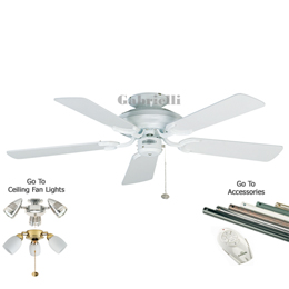 42 inch Mayfair Ceiling Fan Gloss White 