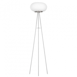 LED Designer Lighting Modern Floor Lamp Nickel Frosted 