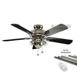 42 inch Gemini Ceiling Fan Pewter 