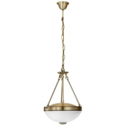 LED 2 Light Ceiling Light Antique Brass 
