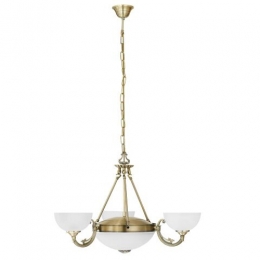 LED 5 Light Ceiling Light Antique Brass 