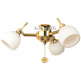 Florence Ceiling Fan Light Polished Brass 