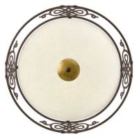 158-2550  LED Medium Flush Ceiling Light Antique Brown