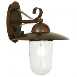 LED Outdoor Wall Light Antique Brown 