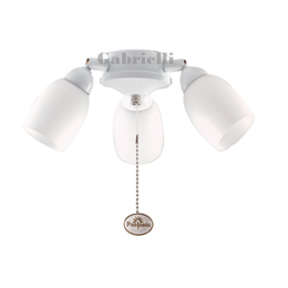 Amorie Ceiling Fan Light Gloss White 