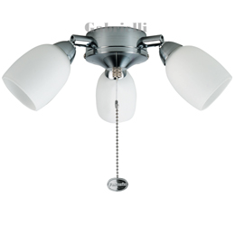 Amorie Ceiling Fan Light Stainless Steel 