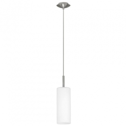 LED 1 Light Ceiling Light Nickel Frosted 