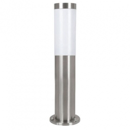 163-2906  Outdoor Pedestal Lamp Nickel Frosted 