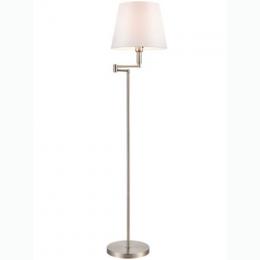 211-3235  LED Swing Arm Floor Lamp Satin Nickel 