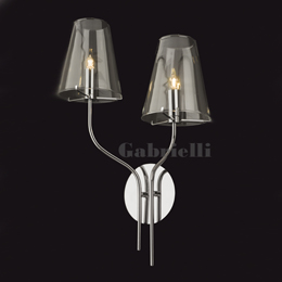LED 2 Light Wall Light Polished Chrome 