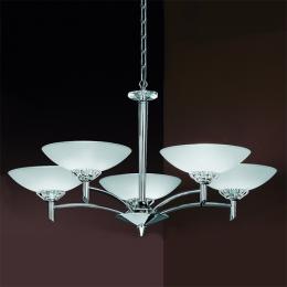 212-371 Flavia LED 5 Light Ceiling Light Polished Chrome 