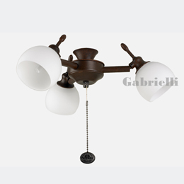 Florence Ceiling Fan Light Chocolate Brown 