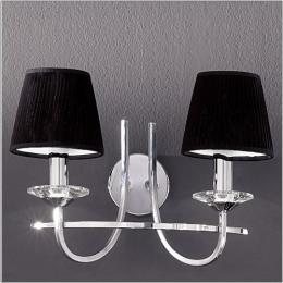 211-4076 Christina LED 2 Light Wall Light Polished Chrome 