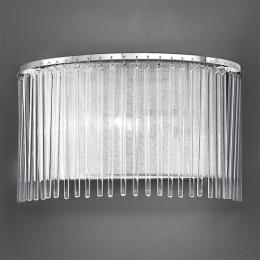211-4161 Ercoli LED 1 Light Chrome Wall Light with Delicate Glass Rods 
