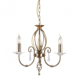181-4176 Abati LED 3 Light Ceiling Light Antique Brass 