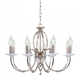 181-4182 Abati LED 8 Light Ceiling Light Polished Nickel 
