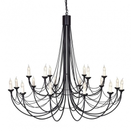 180-4191 Carletti LED 18 Light Ceiling Light Black 