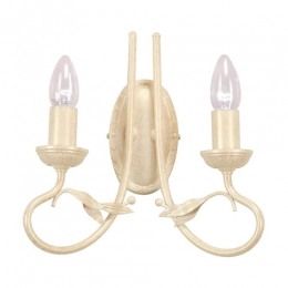 180-4244 Ottavio LED 2 Light Wall Light Ivory and Gold 