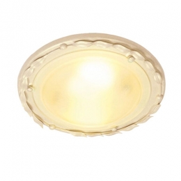 180-4251 Ottavio LED Flush Ceiling Light Ivory and Gold 