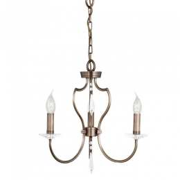 180-4256 Pinardi LED 3 Light Ceiling Light Dark Bronze 