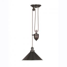 180-4297 Portelli LED Rise and Fall Pendant Light Old Bronze 