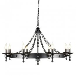 180-4302 Vanetti LED 8 Light Ceiling Light Graphite Black 