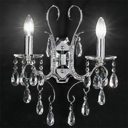 211-4428 Brunetta LED 2 Light Wall Light Polished Chrome 
