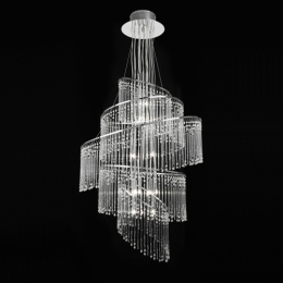 24 Light Ceiling Light Polished Chrome 