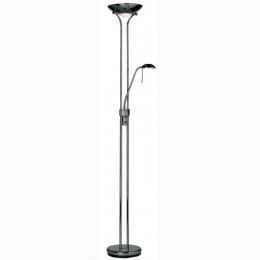 734-4717 Roberta Floor Uplighter Black Chrome 