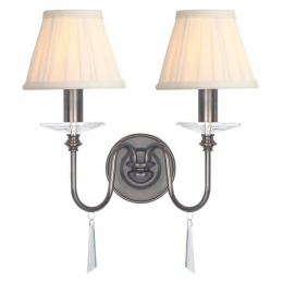180-5022 Finelli LED 2 Light Wall Light Old Bronze 