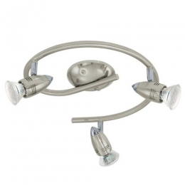 LED 3 Light Spotlight Satin Nickel Polished Chrome 