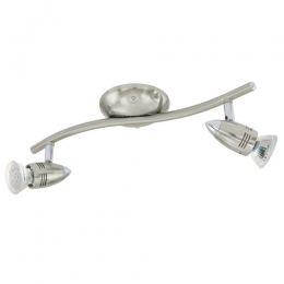 LED 2 Light Spotlight Satin Nickel Polished Chrome 