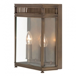 180-5289 Ignazio LED Period Outdoor Half Wall Lantern Dark Bronze 