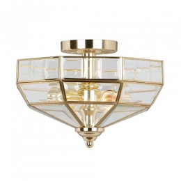 180-5303 Olmo LED Semi-Flush Ceiling Light Polished Brass 
