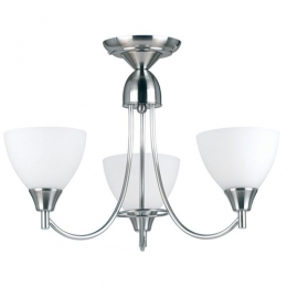 734-568 Alberto LED 3 Light Ceiling Light Satin Chrome 